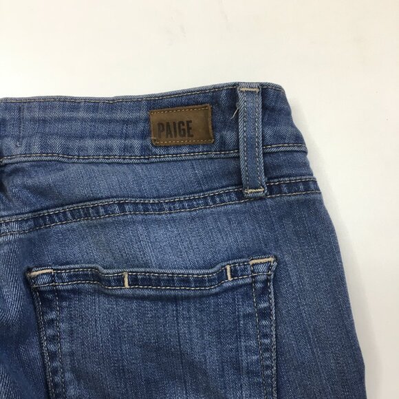 PAIGE Premium Denim Lex Wash 5 Pocket Logo Hardware Verdugo Ultra Skinny Jeans - Picture 11 of 13